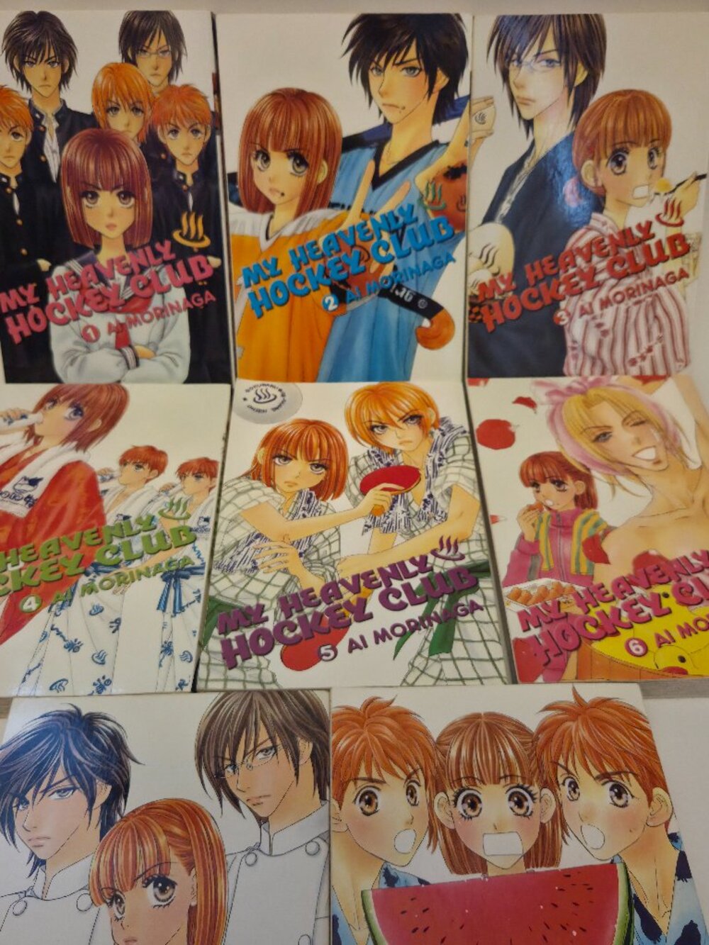 My Heavenly Hockey Club Vol 1-8 (Full Released Set) English Manga by Ai Morinaga